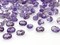 Natural Amethyst and Genuine Cut Stone, Oval Gemstones, 7mmx 5mm, Purple - 10 Pieces
